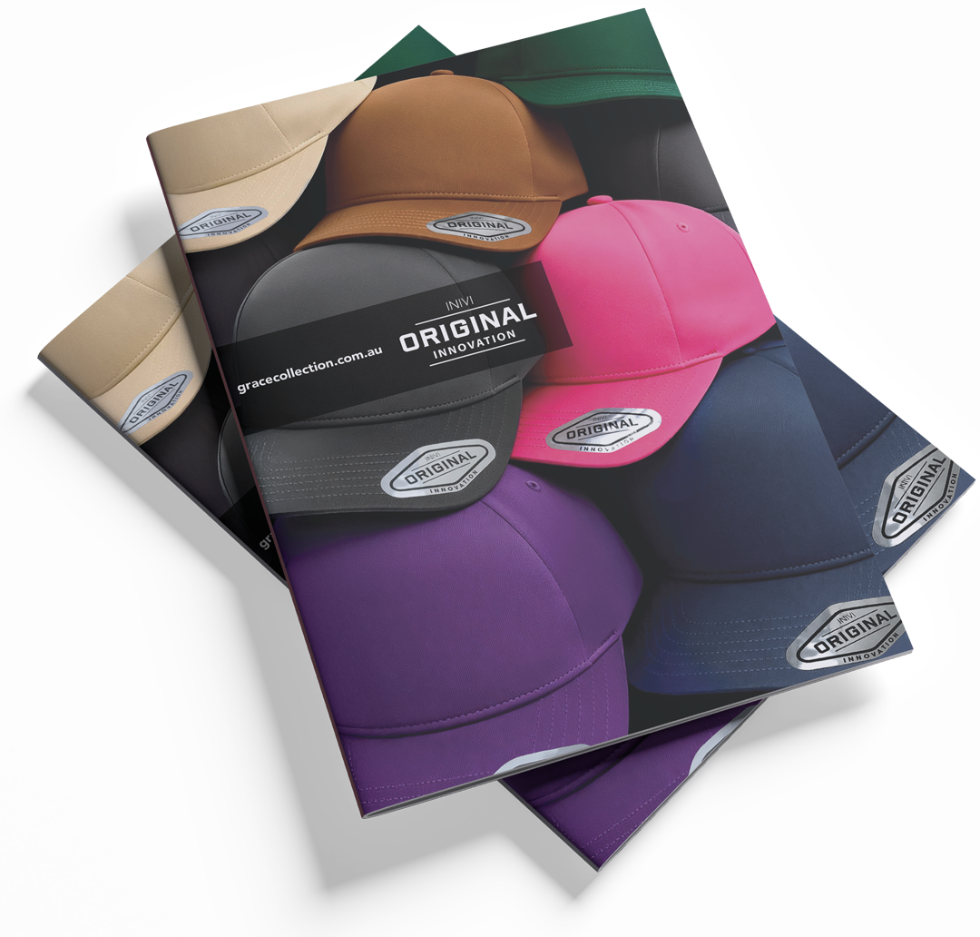 Grace Collection promotional caps and branded headwear Australia, Inivi, Caps, Catalogue, Albury Wodonga, Finer Embroidery