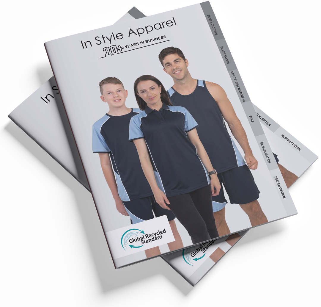 Instyle Apparel catalogue featuring custom teamwear uniforms and sublimated apparel for branding by Finer Embroidery