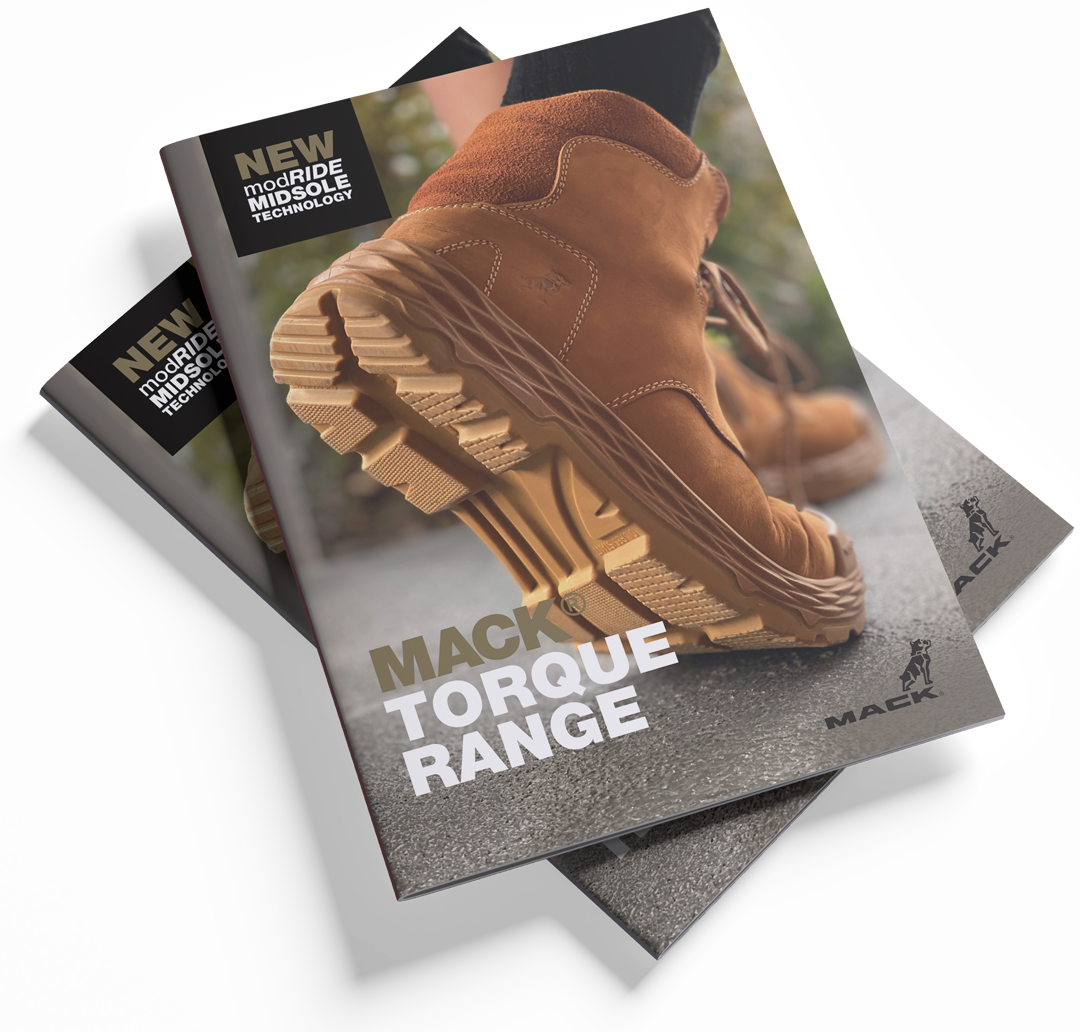 Mack Torque range safety boots with advanced midsole technology for comfort and stability