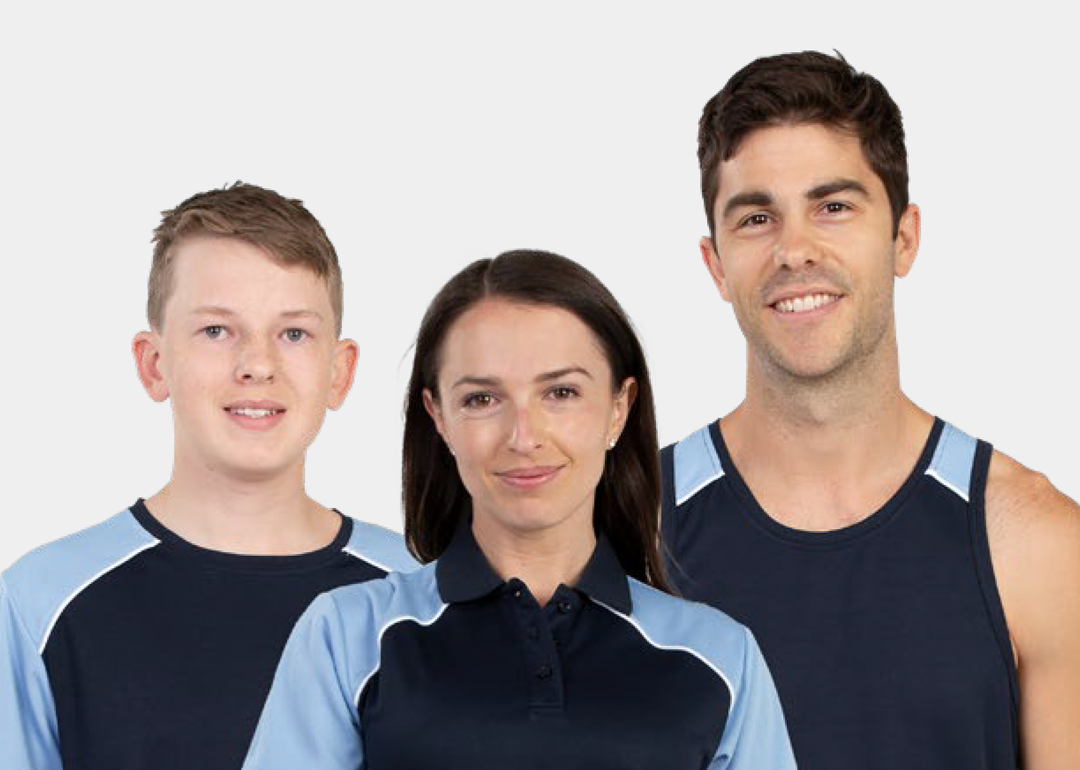 Custom team uniforms for schools and sports teams with embroidery by Finer Embroidery