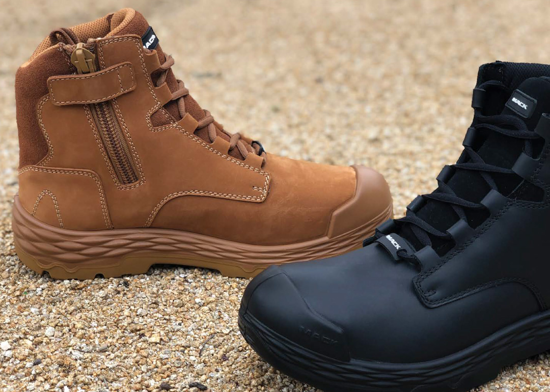 Mack boots and performance safety footwear designed for comfort and durability by Finer Embroidery Albury Wodonga