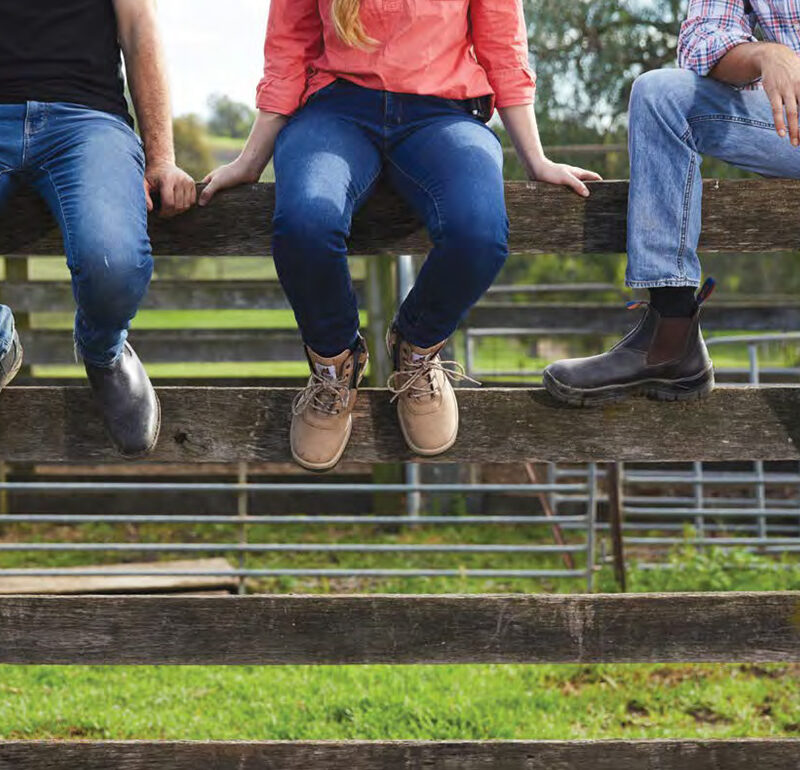 Mongrel boots Australian made safety footwear with durable construction and ZipSider design by Finer Embroidery Albury Wodonga