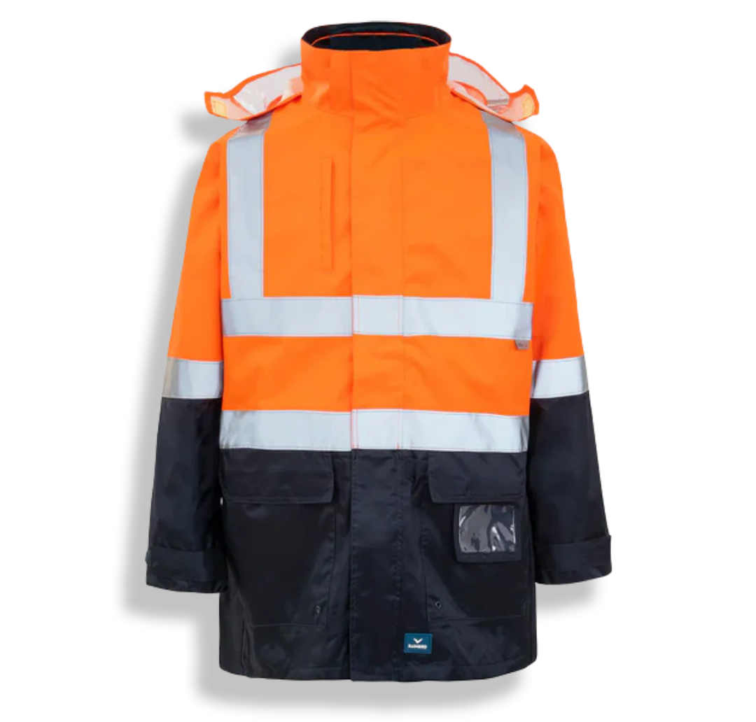 Rainbird waterproof work jacket with custom logo embroidery Albury Wodonga
