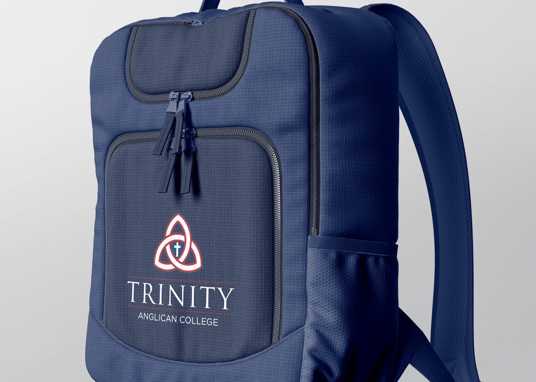 Durable school backpack with school logo, Finer Embroidery, Albury Wodonga