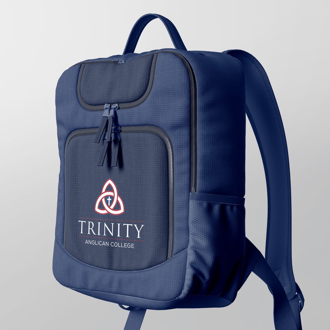 Durable school backpack with school logo, Finer Embroidery, Albury Wodonga